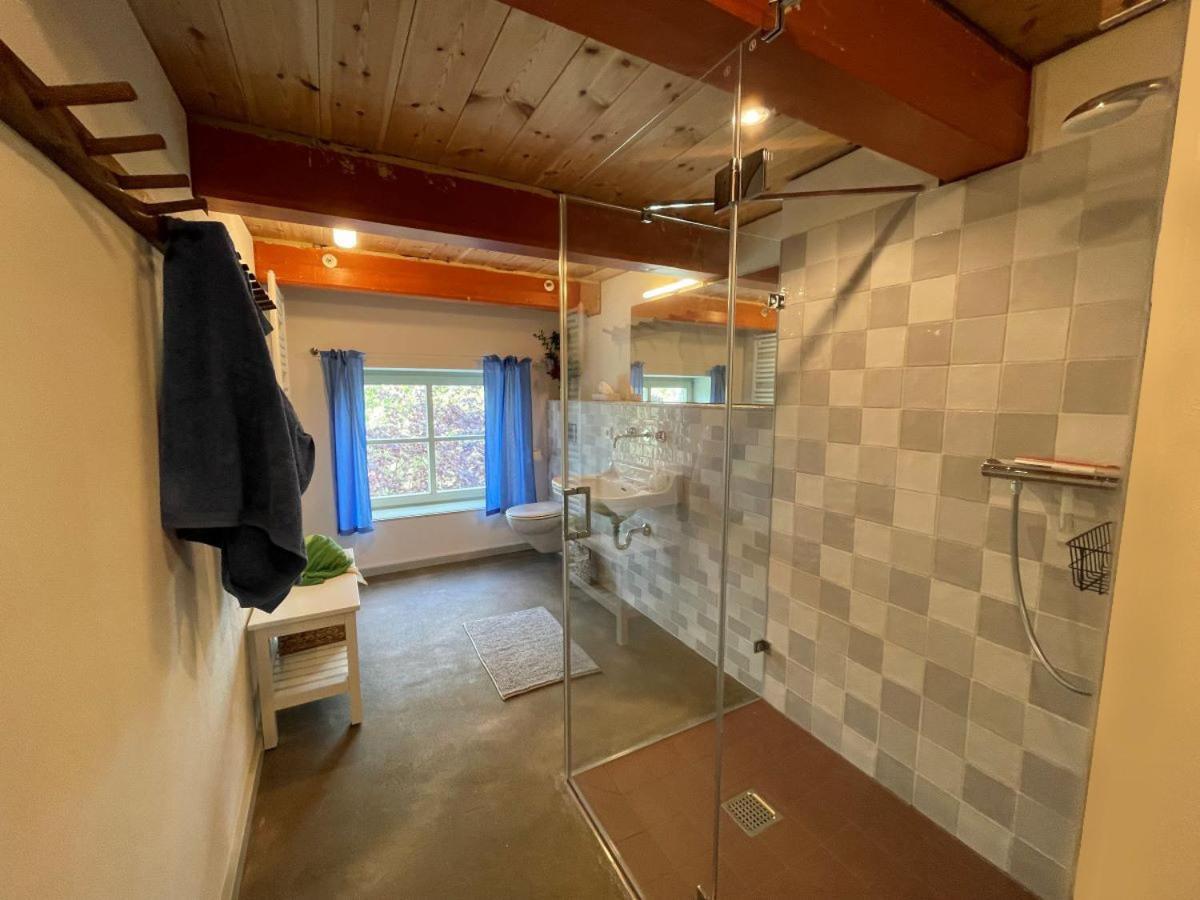 Mooi Stuv , Maisonettenwohnung , Gulfhof , Kachelofen Norden Luaran gambar