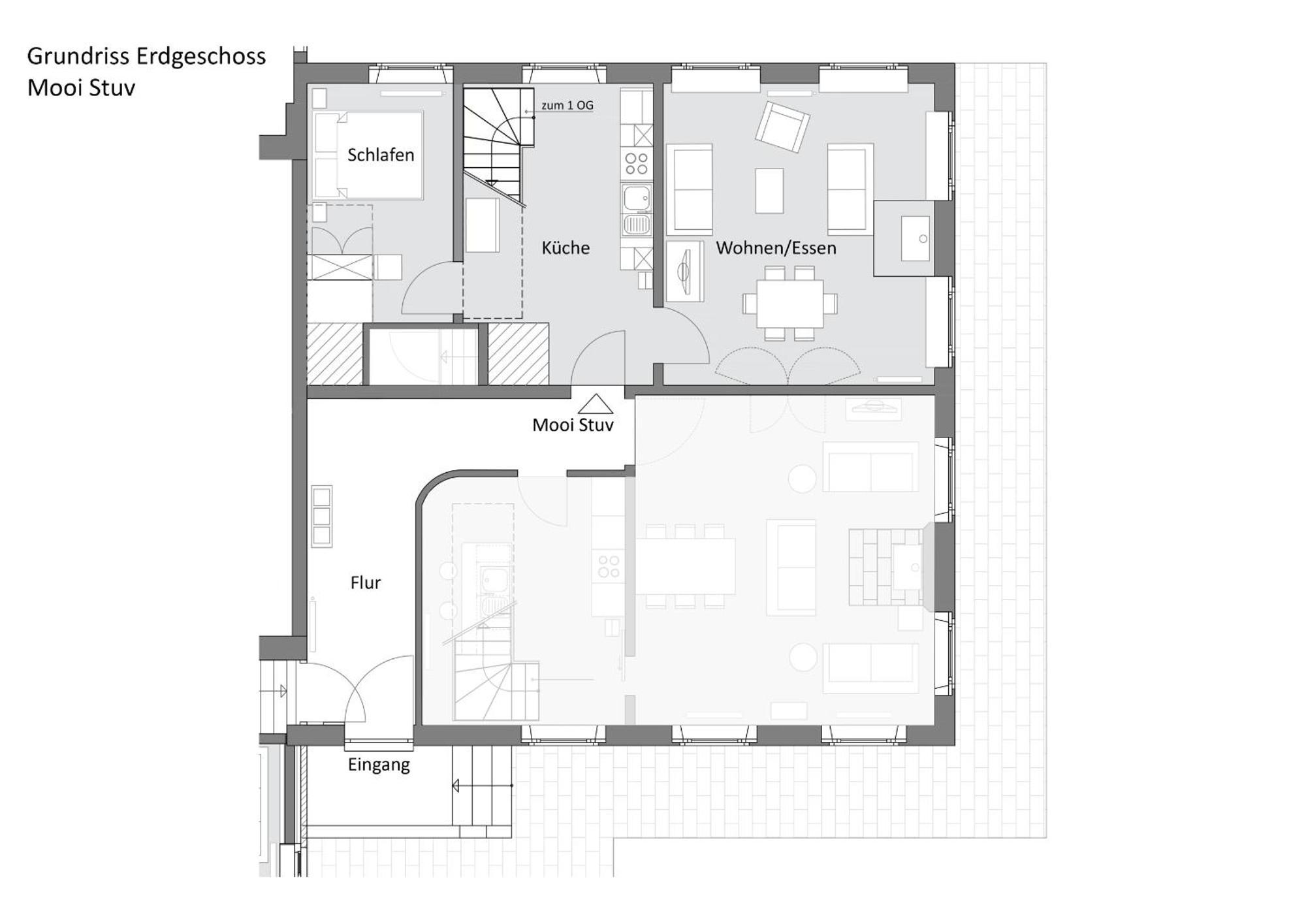 Mooi Stuv , Maisonettenwohnung , Gulfhof , Kachelofen Norden Luaran gambar