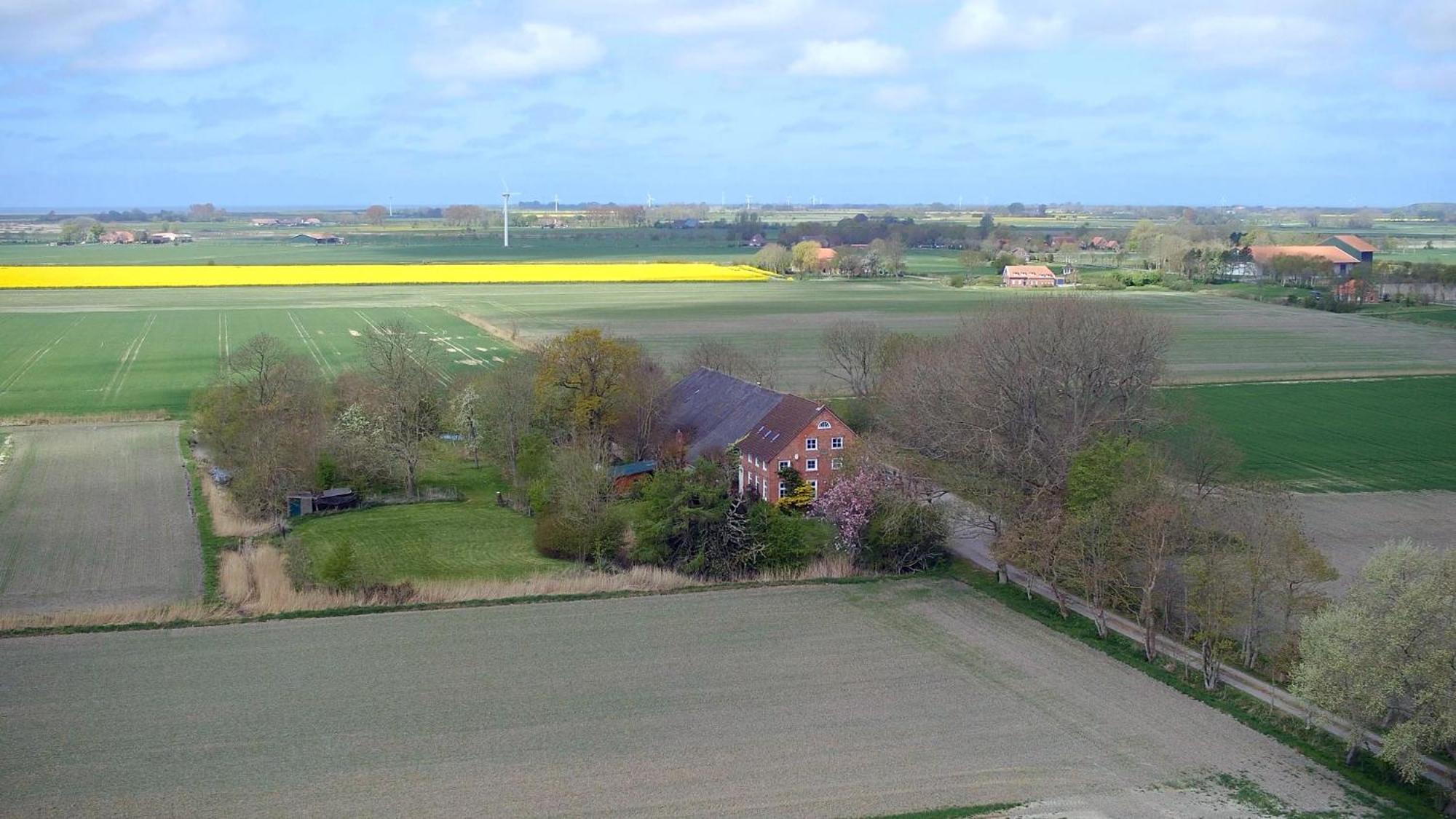 Mooi Stuv , Maisonettenwohnung , Gulfhof , Kachelofen Norden Luaran gambar